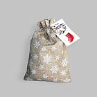 ЛЬНЯНОЙ МЕШОЧЕК НОВОГОДНИЙ